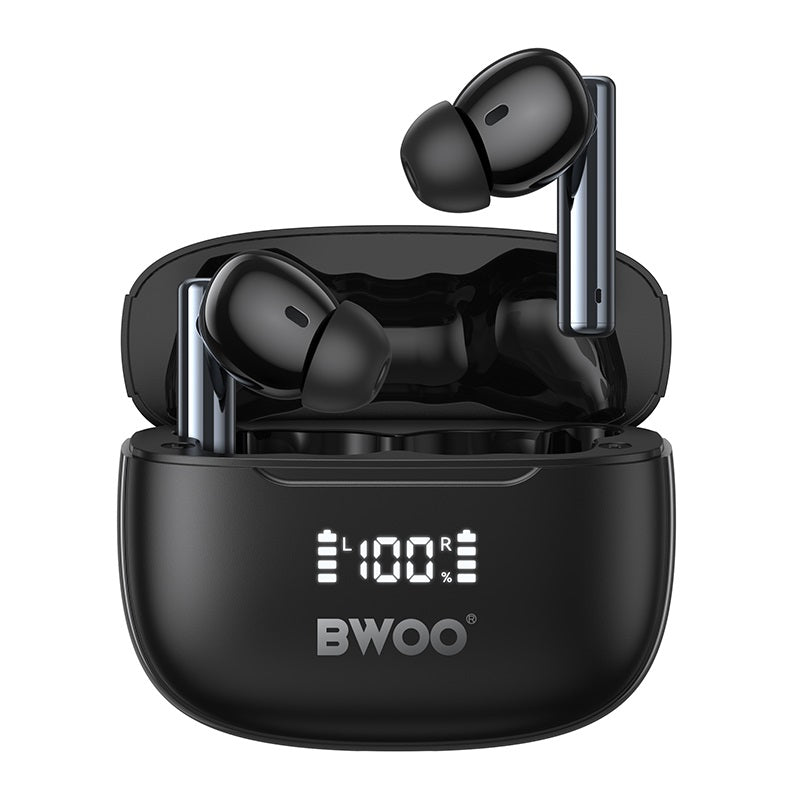 Bwoo in-ear Wireless Earbuds with Digital Display BT V5.3 for Gaming and HD Calls