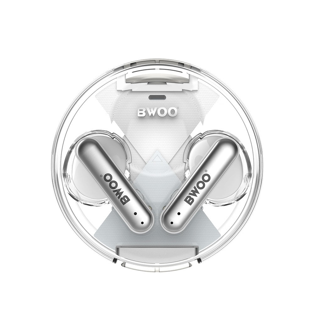 Bwoo Stereo Wireless Transparent headset for Gaming and HD calls, Gaming Wireless Headset