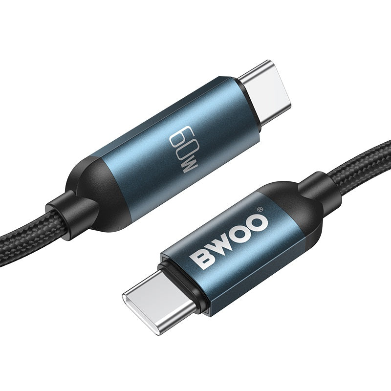 Bwoo Type Iphone Charging Cable And Data Cable Type-C to Lightning Charging Cable PD 27W 1M with LED display for Iphone 11,12,13,14 and Ipad