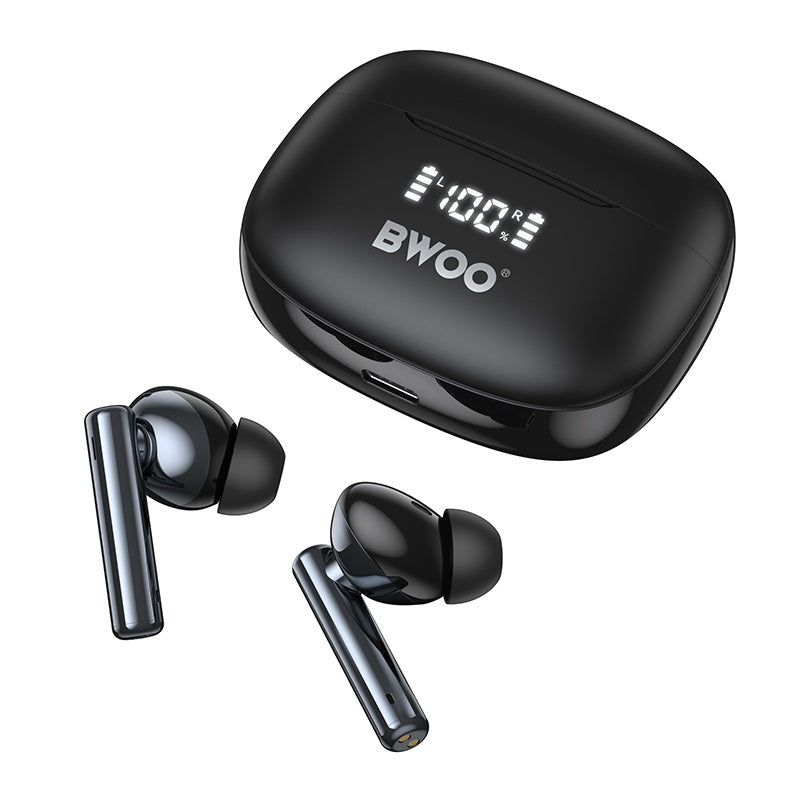 Bwoo in-ear Wireless Earbuds with Digital Display BT V5.3 for Gaming and HD Calls