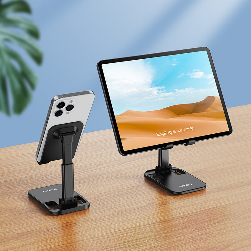 Bwoo Phone Holder Stand, Adjustable Universal Phone Stand, Foldable Phone Holder for Home and Office Use, Suitable for iPhone, Ipad, Samsung, Vivo, Huawei Etc