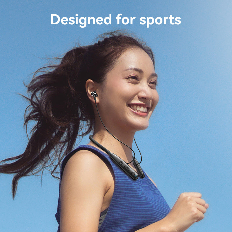 Bwoo In-ear Wireless Neckband Earbuds BT V5.3 for Gaming & Sports