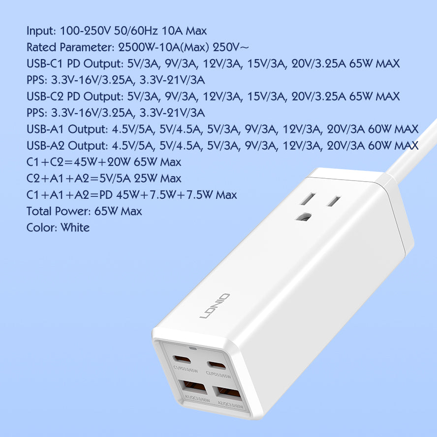 65W Multifunction Universal Power Adapter SC1418