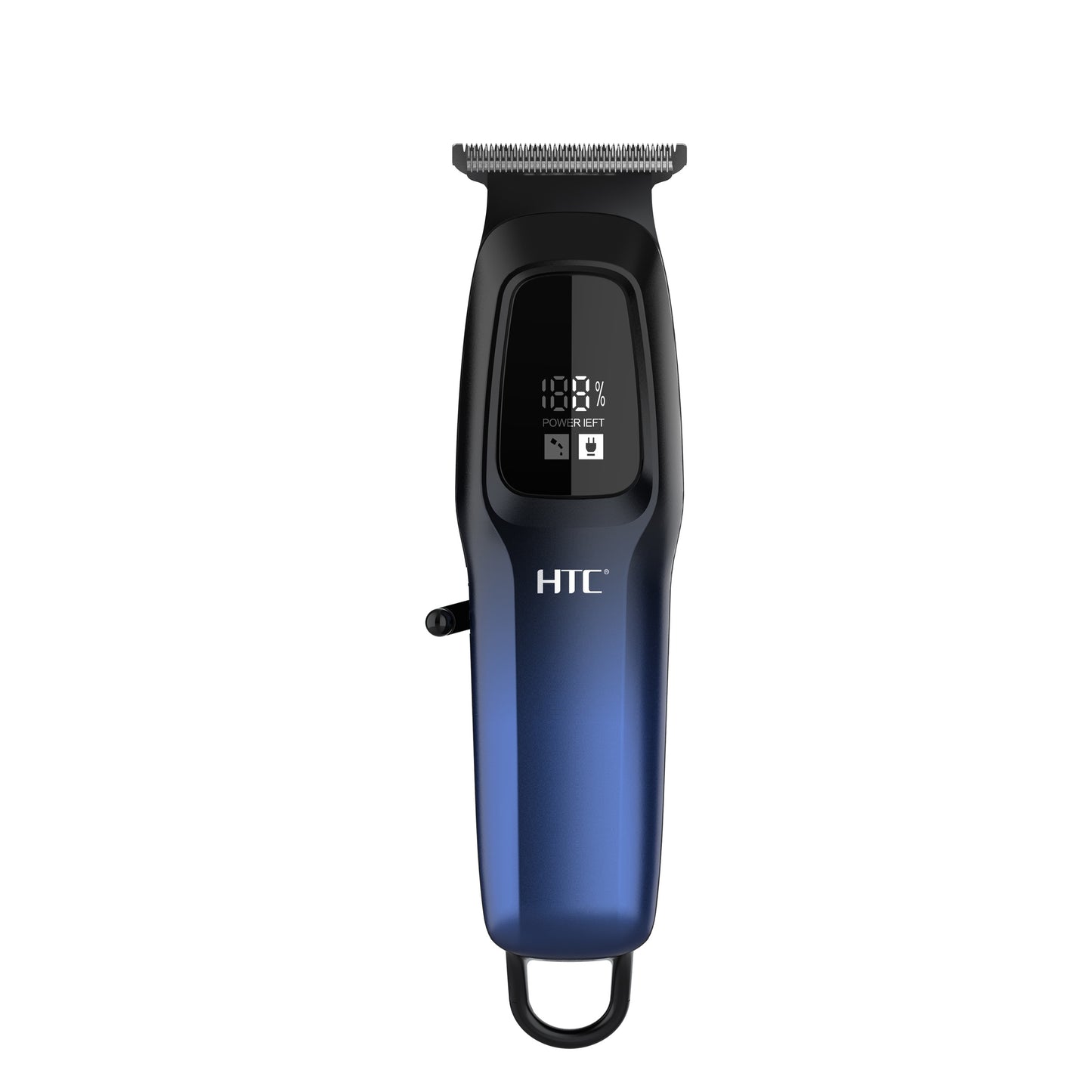 HTC Hair Clipper, Beard Trimmer with USB Rechargeable Cordless T-Shape Shaver with LED Display and 3 Combs, AT578