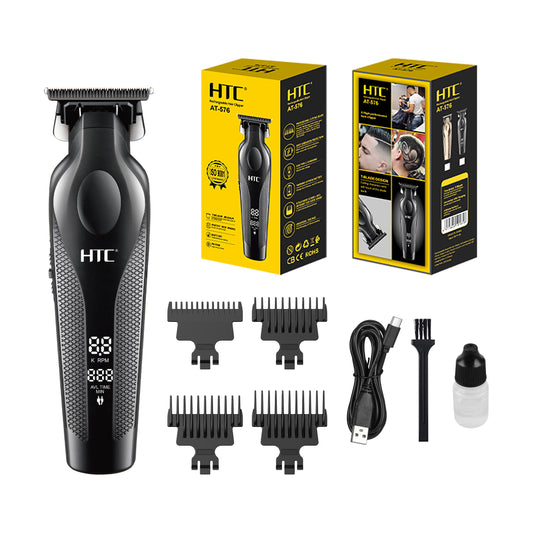 HTC AT-576 Cordless Hair Clipper with powerful motor and Zero Cutting blades