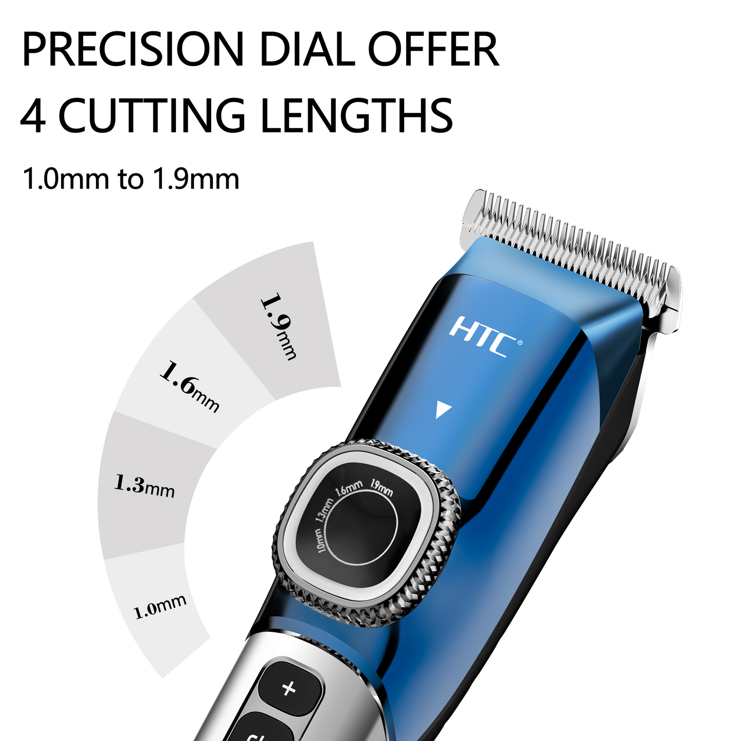 HTC AT-788 Portable Hair Cut Machine for Men Professional Clipper, with 2200 mAH Battery with LED Display