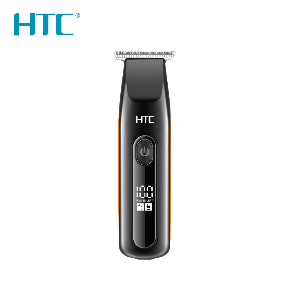 HTC AT-508 Rechargeable Hair Trimmer & Clipper Digital Display 3-Second Travel Lock Shaving Cutting for Home Use & Beard