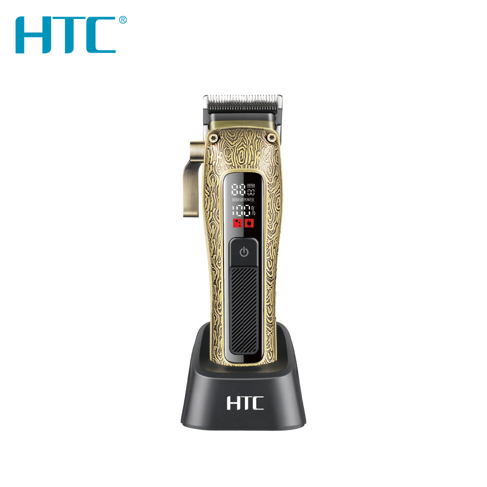 HTC AT-739 2500mAh Professional Hair Clipper with 2 Speed Control, with Cermaic Blade and LED Display