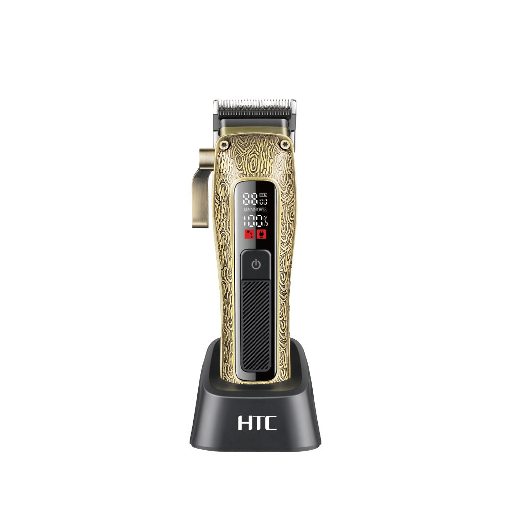 HTC AT-739 2500mAh Professional Hair Clipper with 2 Speed Control, with Cermaic Blade and LED Display