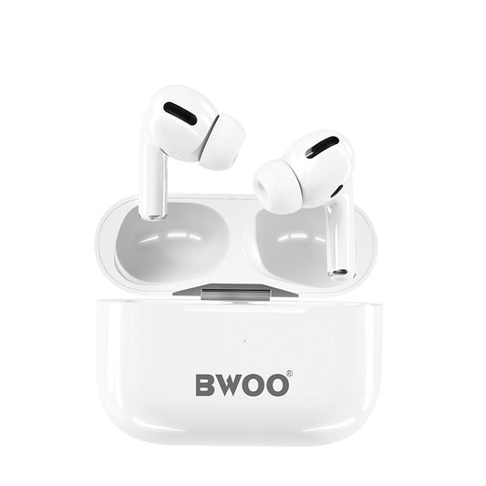 Bwoo Headphones, Hi-Fi Sound with Noise reduction Wireless Earbuds with Wireless Charging Case