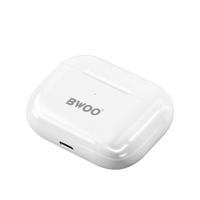 Bwoo Headphones, Hi-Fi Sound with Noise reduction Wireless Earbuds with Wireless Charging Case
