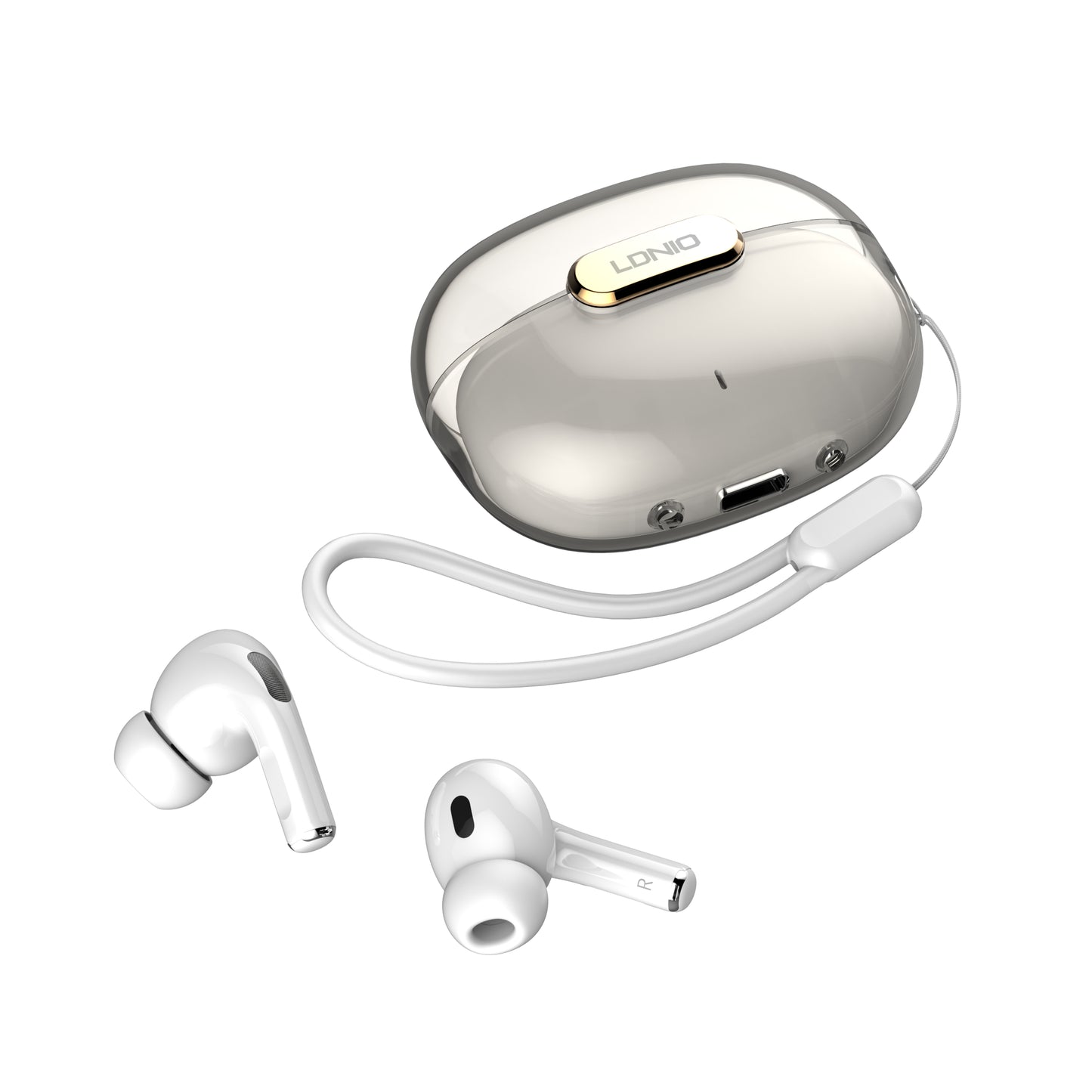 LDNIO Wireless Stereo Bluetooth Earbud in-ear Earphone T02 White